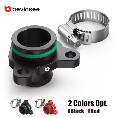 BEVINSEE BMW E92 N52 BEVINSEE Billet Aluminum Coolant Port Flange Fitting for BMW F30 E90 E91 F31 E6