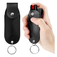 【Craft Bloom】 Pepper Spray Pouch PU Pepper Spray Mini Portable Pepper Spray Holder Self Defense Spra