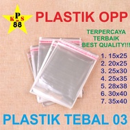 Platik OPP 30x40 / Plastik OPP 25x35 / Plastik Opp seal Jilbab
