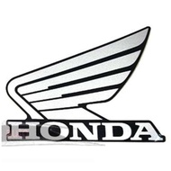 Honda Sticker With Wings Wing Mark Left Side Attached To The Car White MSX 125 D (Time Of The Is On 