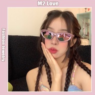 New Fashion Sunglasses Y2K High-End Sunglasses Retro Hip-Hop Glasses Cermin Mata Hitam Viral