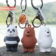 [lnthesprebaS] we bare bears keyrings ice bear key chain lanyard bag pendants ornaments collect new