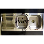 kitchen sink 2 lubang 1 sayap 12050/bak cuci piring/bcp