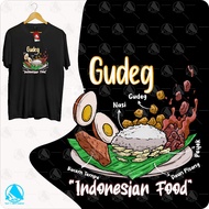 KATUN INDOESIA FOOD DISTRO T-SHIRT, COOL JOGJA TYPICAL FOOD, 30S COMBET COTTON, GUDEG