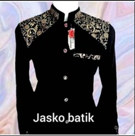 jasko dewasa hitam kombinasi batik
