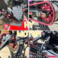 SALAYA 🇻🇳 Y16ZR Screw Skru Complete Set Screw Engine Exhaust Visor Coverset Mudguard Y16 Skru Brake 