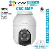 Ezviz C8C 8MP 4K Pan/Tilt Two Way Talk Color Night Vision Weatherproof Motion Detection Security CCT