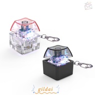 GILDAI Fidget Keychain, Finger Keyboard Cap Glowing Finger Keyboard Caps, Relaxing Fingertip Clicks 
