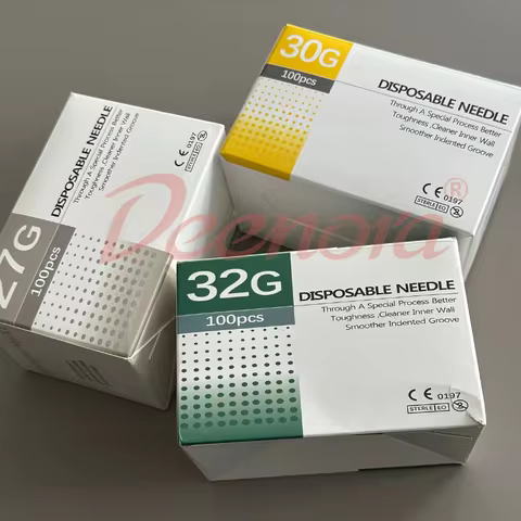 10-100pcs Disposable Superfine 30G 34G 4mm 13mm 25mm Needle Painless Small for Teeth Irrigator Steri