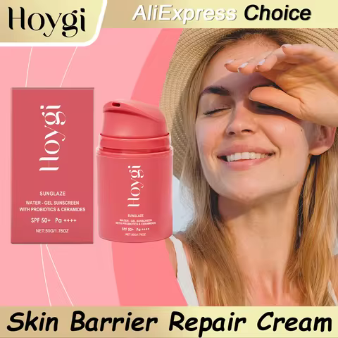 HOYGI Face Moisturizer Cream Daily Sunscreen SPF 50 Outdoor UV Protection Skin Barrier Care Sun Loti