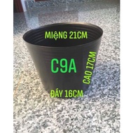 Combo 50 cái chậu nhựa đen C9 bít lỗ trồng sen sung - Trang Flowers