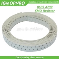 300PCS 0603 Chip Fixed Resistor SMD Resistor resistance 470 ohm 470R 471 IGMOPNRQ