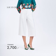LOF-FI-CIEL Womans Pants Jubili Samurai กางเกงผู้หญิง ขาสี่ส่วน สีขาว F9XHWH