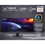 New Dell S3422DWG 34"inch 144hz 1ms 3440x1440 Curved Gaming Monitor