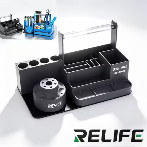 RELIFE RL-001H Multifunctional 360° Rotating For Phone Repair tool Storage Rack Classified for Screw