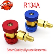 ใหม่ฟรีออน R134A/r1234yf ตัวเชื่อมต่อแบบเร็วสำหรับรถยนต์อะแดปเตอร์ทองเหลืองสารทำความเย็นเครื่องปรับอ