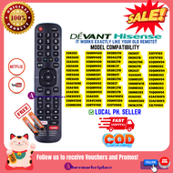 Devant Smart TV Remote Control for Smart TV HISENSE Devant TV Remote Replacement EN2BC27D 32LTV900 3