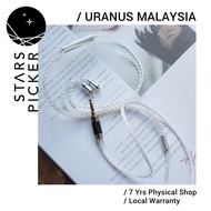 Uranus IEM-807 SPOFC Teflon (1.2m) - Cable Upgrade Replacement for IEM Earphone w / w.o Microphone S