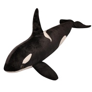 New Lifelike Orcinus Orca Black Killer Whale Plush Toys Big Fish Cloth Doll Shark Stuffed Sea Animal