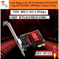 Realtek RTL8125B, RTL8125BG 2.5G PCI-E Ethernet Network Card 2500Mbps 1Gbps/2.5Gbps RJ45 LAN PC