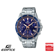 CASIO นาฬิกาข้อมือผู้ชาย EDIFICE รุ่น EFV-540D-2AVUDF วัสดุสเตนเลสสตีล สีน้ำเงิน