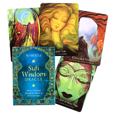 Sufi Wisdom Oracle Cards A 44 Tarot English Visions Divination Edition Deck Borad Playing Games