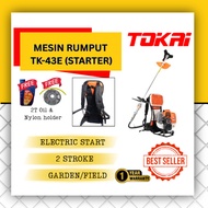 Tokai TS-43E Mesin Rumput Starter Elektrik (Electric Start) 2-Stroke Murah dan Heavy Duty