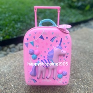 Smiggle GLIDE TEENY TINY HARDTOP TROLLEY PINK UNICORN - SMIGGLE TROLLEY Bag