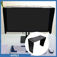 [Dolity1] Monitor Light Hood, Adjustable Width From 41 to 71 Cm, Suitable for 17 to 27 Inch Screens,