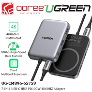 UGREEN 7-IN-1 USB-C HUB 4K60HZ 10GBPS PD100W HDMI USB-A USB-C SD TF MULTIPORT ADAPTER FOR LAPTOP & P