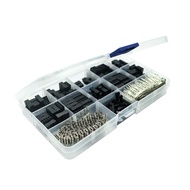 310pcs Dupont Connector 2.54mm Dupont Cable Jumper Wire Pin Header Housing Kit Male Crimp Pins+Femal