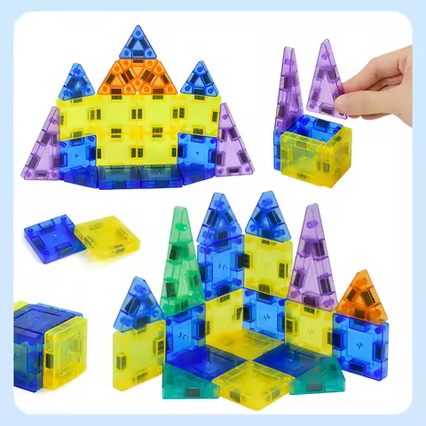 STEM Magnet Toys Educational Toys,26PCS Travel Magnetic Construction Set,Mini 3D Magnetic Tile Build