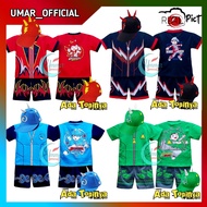 Boboiboy BOBOIBOY Costume BOBOIBOY Men HALILINTAR / AIR / Water / Leaf Sets Of BOBOIBOY Complete