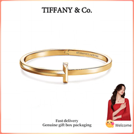 (New) Womens Fashion Bracelet Gold plated T Series Narrow hinge bracelet Valentines Day holiday gift
