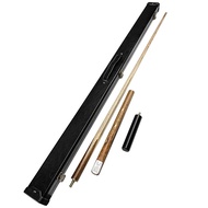 Bestselling Wholesale Two-Piece Ash Wood Ebony Pool Cue Set with Stainless Steel Joint 3/4" 57 Inche