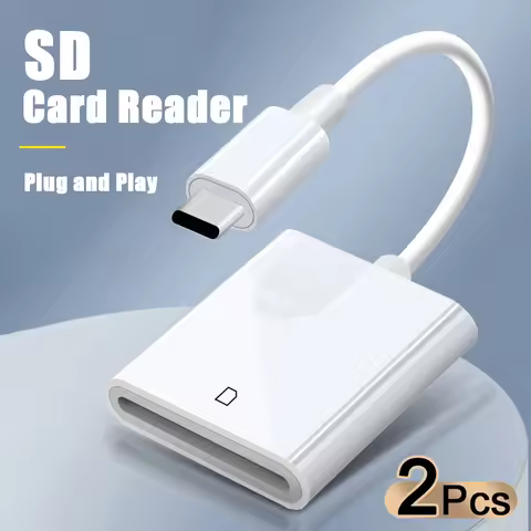 Type-c to SD OTG Card Reader Plug and Play for iPhone 16 15 Pro Pro Max Plus iPad Mini6 Air4 Pro Sam