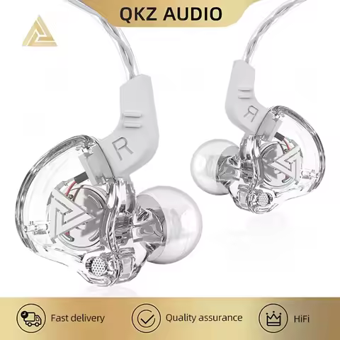 9 Colors QKZ AK6/AK6-ARES Earphone Original Copper HiFi Sport Headphones Bass Stereo Headset Music E