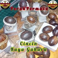 Cincin Kayu Pohon Gaharu Aroma semula jadi Menarik Penarik Tertarik Cincin lelaki ring for man terba