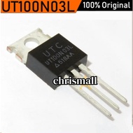 5PCS UTC UT100N03L Original TO-220 100A/30V N-CHANNEL Power MOSFET Transistor new