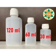 PLASTIC BOTTLE | 30ml, 60ml, 120ml