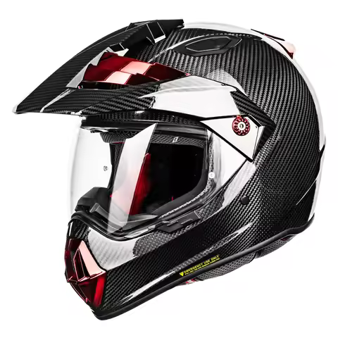 New Arrival ILM Carbon Fibre Snell M2020D Full Face Motorcycle Adventure Helmet Auto Car Dual Sport 
