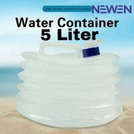 Newen 5 Liter Foldable Water Gallon/5 Liter Collapsible Water Container