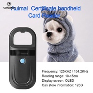[SONONIA] Handheld Pet Scanner 134.2KHz Information Storage RFID Fdx-B Portable Universal Pet ID Mic