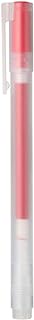 Muji Gel Ink Ballpoint Pen with Cap, 0.7mm, Red