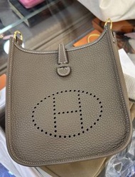 Hermes Mini Evelyne Etoupe 大象灰