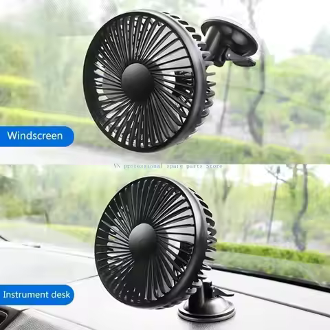 41XA 12V 24V Car Fan Cooling Car Fan USB Car Fan Speeds Adjustable Auto Cooler Fan