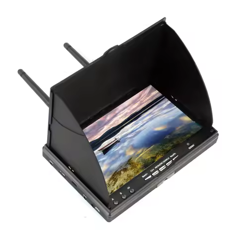 LCD5802D 5802 5.8G 40CH 7 Inch FPV Monitor with DVR Build-in Battery For FPV Multicopter RC Quadcopt