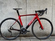 Axman falcon 碳纖維碟煞空力公路車 尺寸53 漸層黑紅
