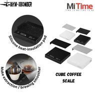 MHW-3BOMBER 2.0 Mini Cube Rechargtable coffee Digital Scale with Timer mhw 3bomber