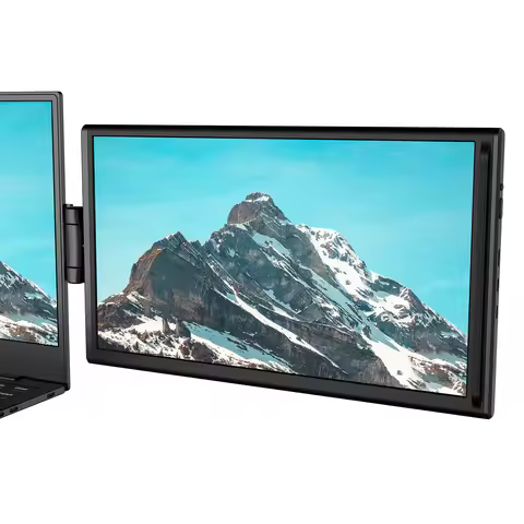 14.1 Inch Laptop Extended Screen Type-C/HDMI Compatible Foldable Gaming Monitor Panel Plug and Play 